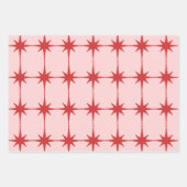 Retro Moderne Sternexplosionen Mitte des Jahrhunde Geschenkpapier Set (Vorderseite 3)