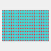 Retro Moderne Sternexplosionen Muster Mitte des Ja Geschenkpapier Set (Vorderseite 3)