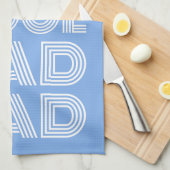 Retro moderne Typografie krasser Papa lustiges Lic Geschirrtuch (Viertel Falte)