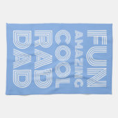 Retro moderne Typografie krasser Papa lustiges Lic Geschirrtuch (Horizontal)