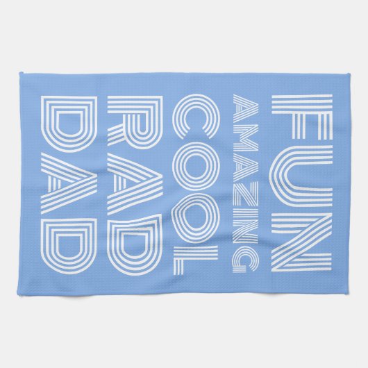 Retro moderne Typografie krasser Papa lustiges Lic Geschirrtuch (Horizontal)