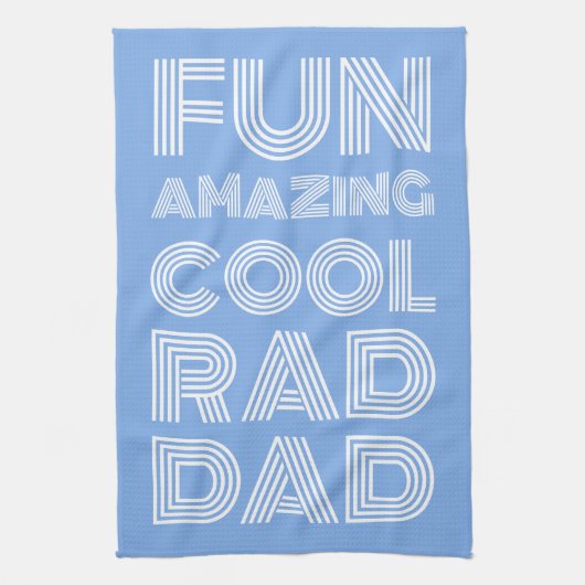 Retro moderne Typografie krasser Papa lustiges Lic Geschirrtuch (Vertikal)