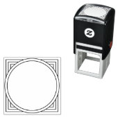 Retro-Moderner Art-Déco-Inspirierter geometrischer Permastempel (Beispiel)