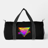 Retro-moderner Basketball Duffle Bag (Vorderseite)