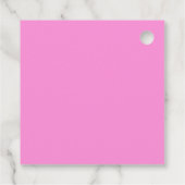 Retro-moderner bearbeitbarer Text | Schwarz & Pink Geschenkanhänger (Rückseite)
