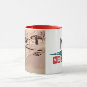 Retro moderner Entwurf - i-Liebe MCM 11 Unze-Tasse Tasse (Zentrum)