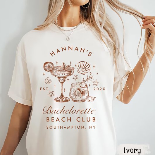 Retro-moderner Junggesellinnen-Abschied in Blau un T-Shirt