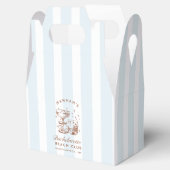 Retro-moderner Junggesellinnenabschied in Blau und Geschenkschachtel (Geöffnet)