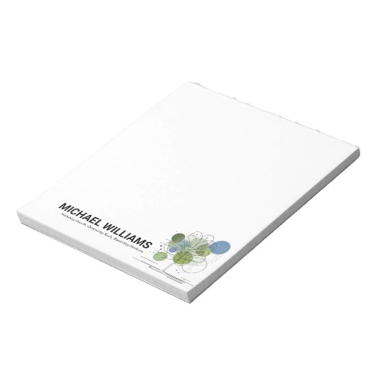 Retro Moderner Minimalistischer Treppencoach Blau/ Notizblock (Rotiert)