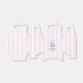 Retro Moderner Rosa und Blauer Junggesellinnenabsc Geschenkschachtel (Ungefaltet)