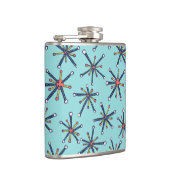 Retro Modernes Abstraktes Biologieprinzip Flachmann (Rechts)