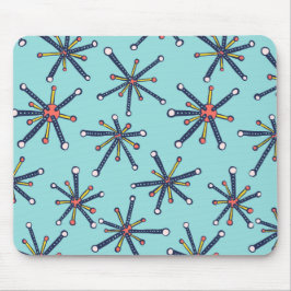 Retro Modernes Abstraktes Biologieprinzip Mousepad