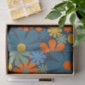 Retro Modernes Blumenmuster Seidenpapier (Geschenk)