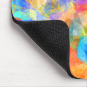 Retro Modernes Cooles Funky Polygon Mosaikkunstmus Mousepad (Ecke)