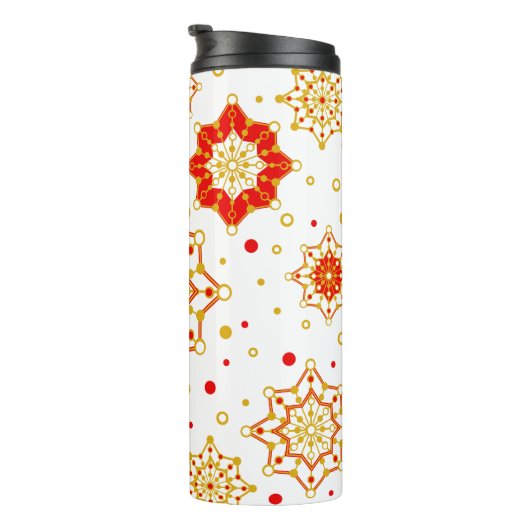 Retro Modernes Design Mitte des Jahrhunderts Ein o Thermosbecher (Nach rechts gedreht)