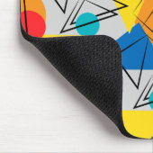 Retro Modernes geometrisches Muster Mousepad (Ecke)