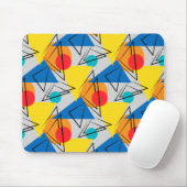 Retro Modernes geometrisches Muster Mousepad (Mit Mouse)