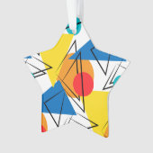 Retro Modernes geometrisches Muster Ornament (Vorderseite)