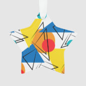 Retro Modernes geometrisches Muster Ornament (Vorderseite)