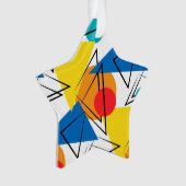 Retro Modernes geometrisches Muster Ornament (Vorderseite)