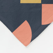 Retro Modernes geometrisches Tribal Fleecedecke (Ecke)