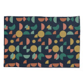 Retro Modernes geometrisches Tribal Kissenbezug (Rückseite-Links)