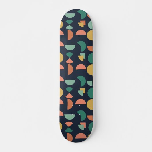 Retro Modernes geometrisches Tribal Skateboard (Vorne)