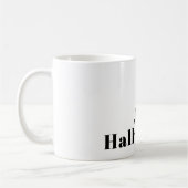 Retro modernes minimalistisches Namens- oder Gesch Kaffeetasse (Links)
