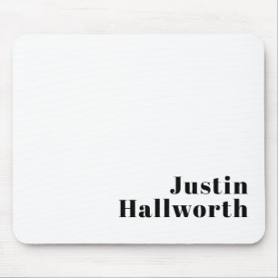 Retro modernes minimalistisches Namens- oder Gesch Mousepad