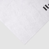 Retro modernes minimalistisches Namens- oder Gesch Seidenpapier (Ausschnitt)