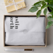 Retro modernes minimalistisches Namens- oder Gesch Seidenpapier (Geschenk)