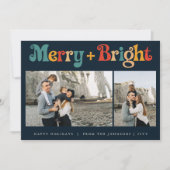 Retro Modernes Minimalistisches Weihnachten Drei F (Vorderseite)