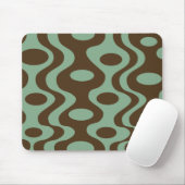 Retro modernes mousepad - Grün und Brown (Mit Mouse)