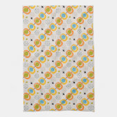 Retro Modernes Muster der Sternexplosion Mitte des Geschirrtuch (Vertikal)