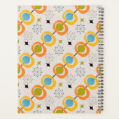 Retro Modernes Muster der Sternexplosion Mitte des Planer (Rückseite)