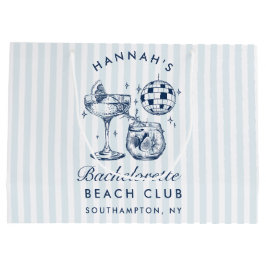 Retro Modernes Vintag Grau Bachelorette Große Geschenktüte