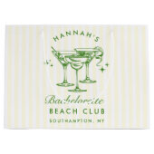 Retro Modernes Vintages grünes Bachelorette Große Geschenktüte (Vorderseite)