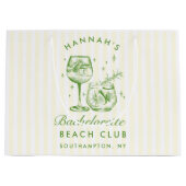 Retro Modernes Vintages grünes Bachelorette Große Geschenktüte (Vorderseite)