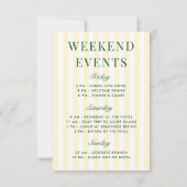 Retro Modernes Vintages grünes Bachelorette Wochen Einladung (Rückseite)