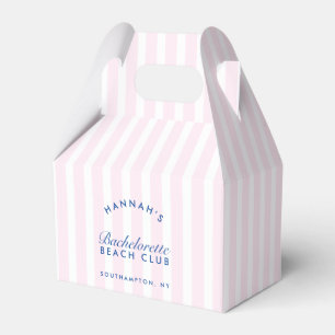 Retro Modernes Vintages Rosa & Navy Bachelorette Geschenkschachtel