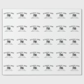 Retro-Modernes Weiß und Schwarz-Logo hochladen (ed Geschenkpapier (Flach)