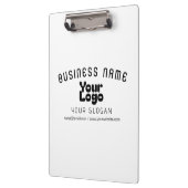 Retro-Modernes Weiß und Schwarz-Logo hochladen (ed Klemmbrett (Links)