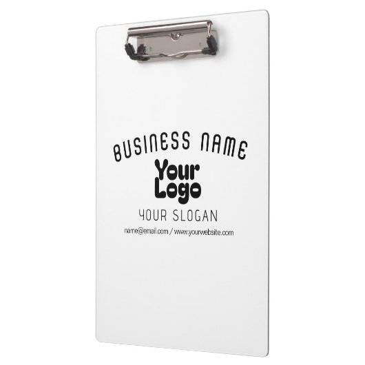 Retro-Modernes Weiß und Schwarz-Logo hochladen (ed Klemmbrett (Links)