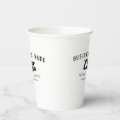 Retro-Modernes Weiß und Schwarz-Logo hochladen (ed Pappbecher (Links)