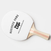 Retro-Modernes Weiß und Schwarz-Logo hochladen (ed Tischtennis Schläger (Seitenansicht)