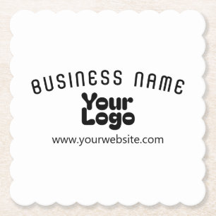 Retro-Modernes Weiß und Schwarz-Logo hochladen (ed Untersetzer