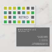 RETRO (Modquadrate) Visitenkarte (Vorne/Hinten)