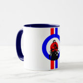 Retro Modreiter Tasse (Vorderseite Links)