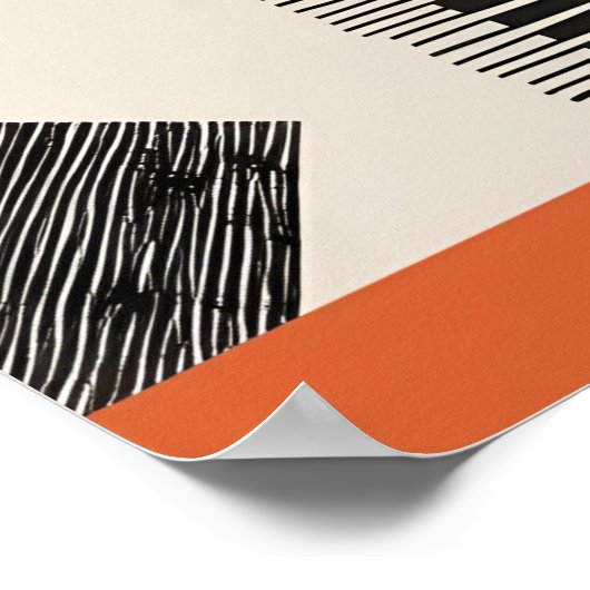 Retro Modular Geometrie Poster (Ecke)