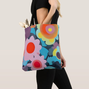Retro-Modus-Blumen  Tasche